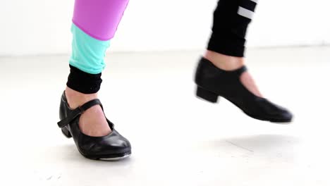 dancers feet performing contemporary dance