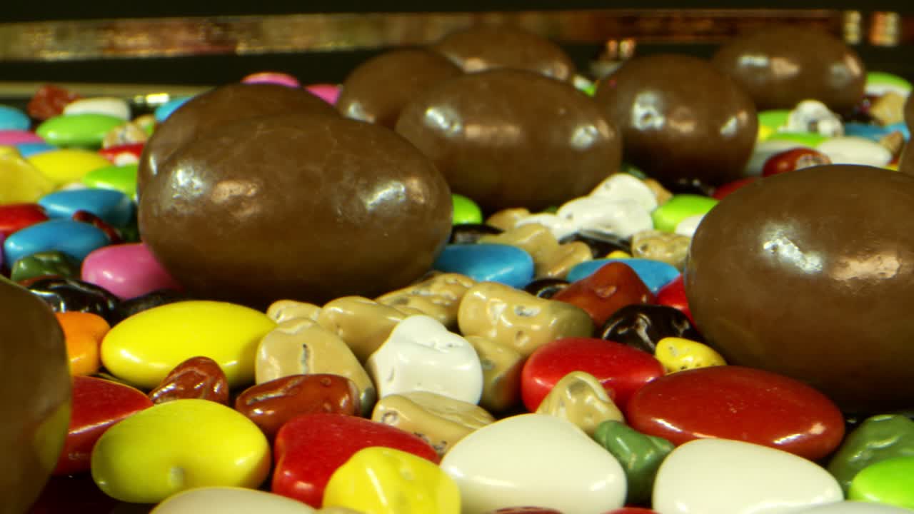 dulces y deliciosos caramelos de chocolate