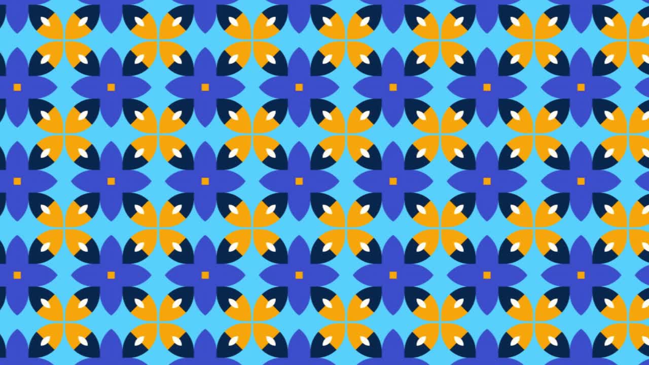 patrón de mosaico geométrico colorido que se repite - toma de diapositivas