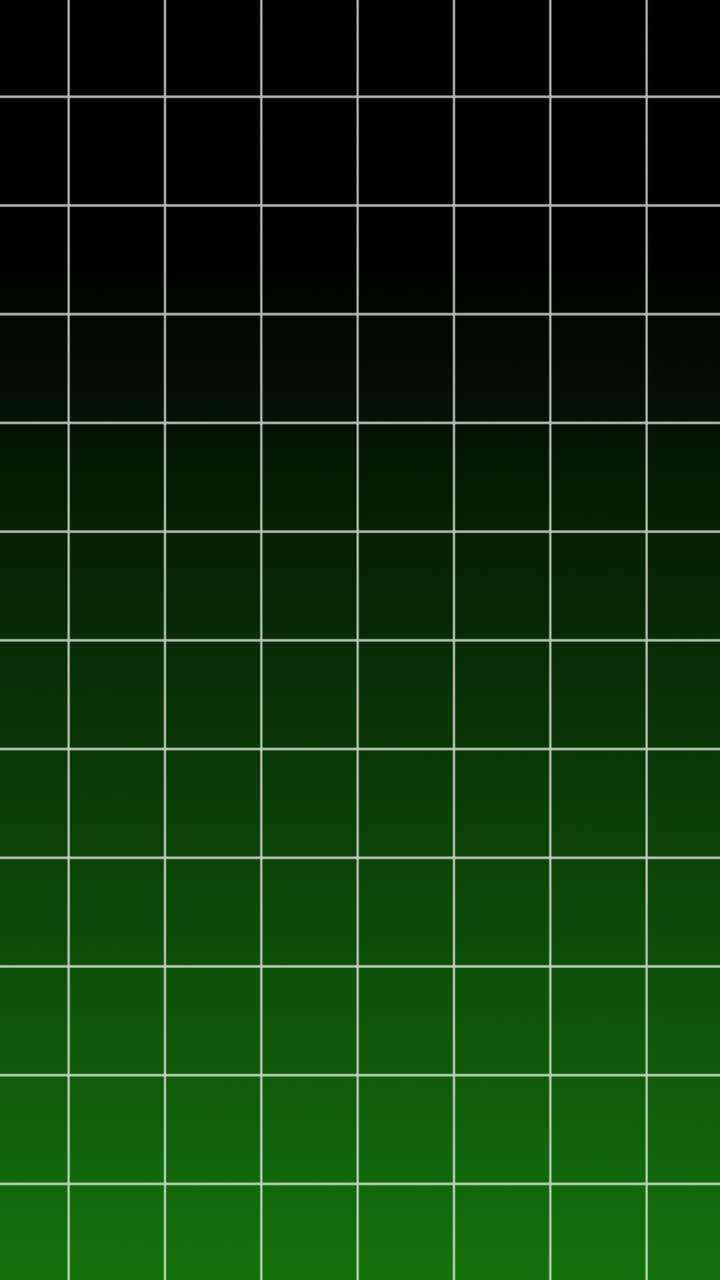 White Grid Pattern on Black and Green Gradient Background