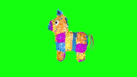 8 animaciones burro piñata mexicano en 3d