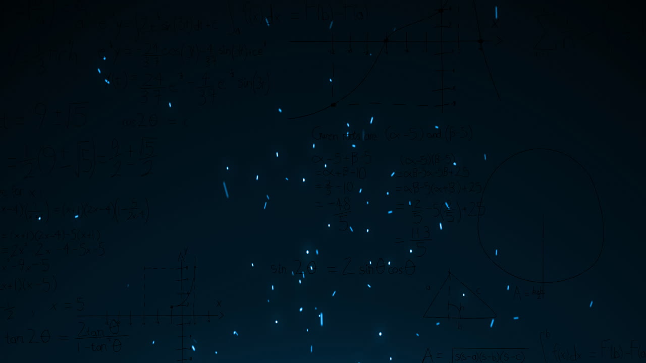 animación de puntos azules sobre un fondo negro