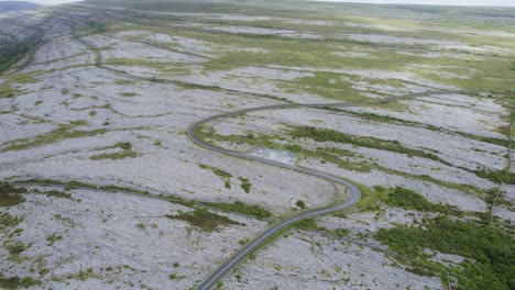 The-road-winds-its-way-through-the-rocky-Burren