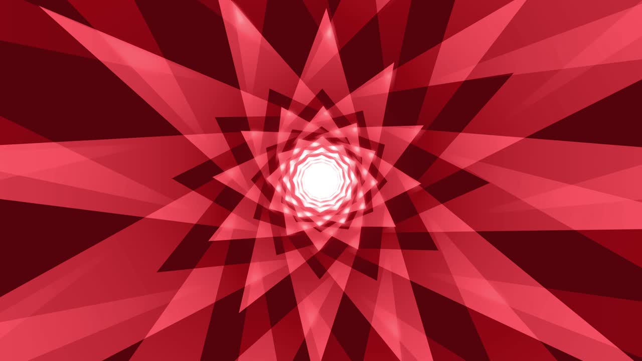 rojo abstracto hipnótico estrella a rayas en bucle fondo animado