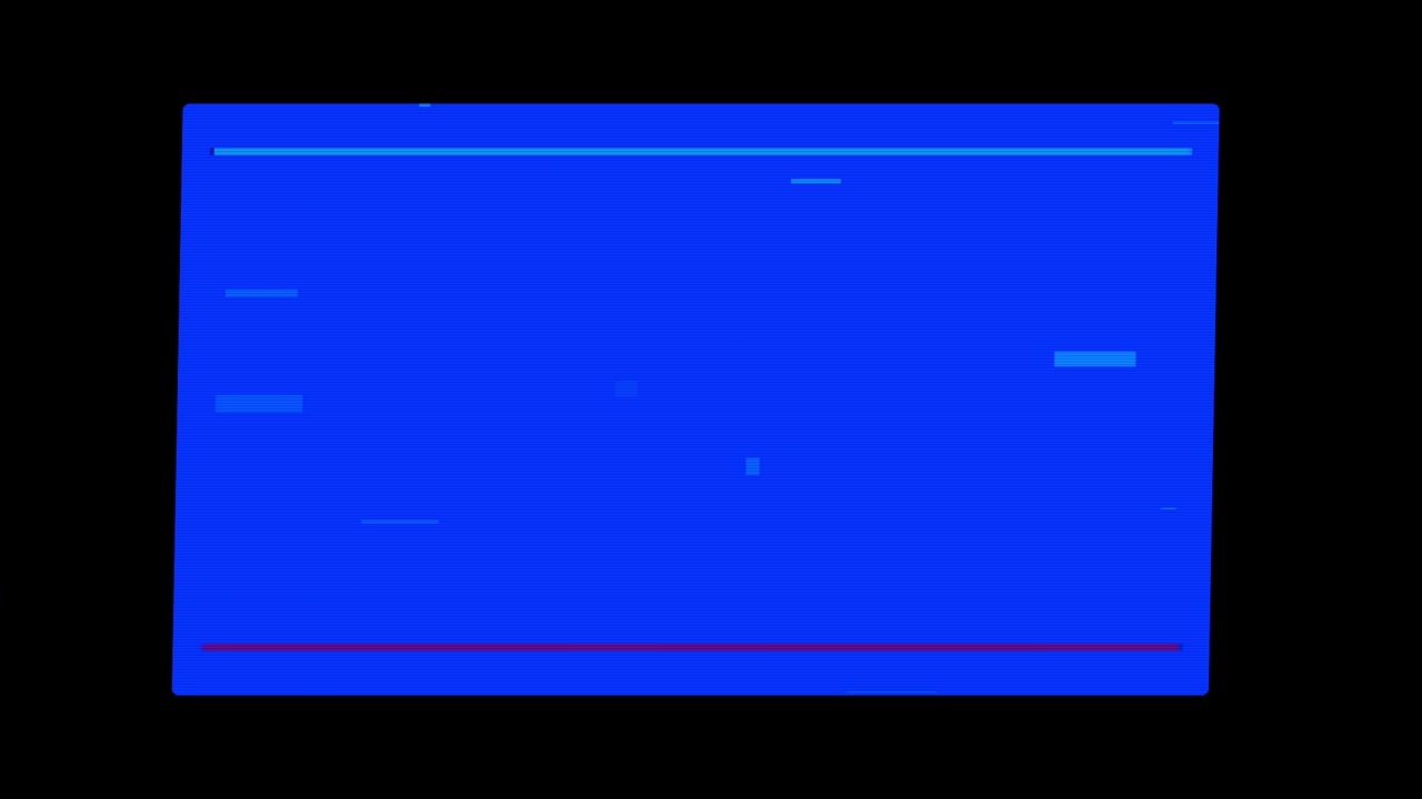 Abstract Digital Glitch Effect on Blue Background