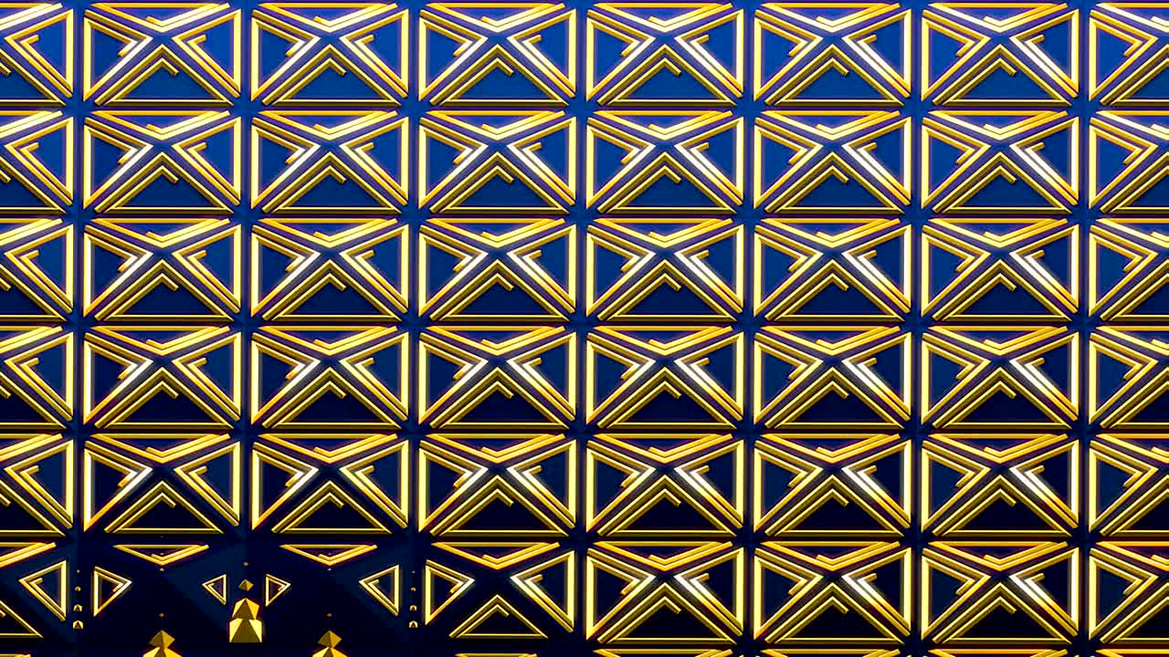 추상적인 기하학적 애니메이션 패턴