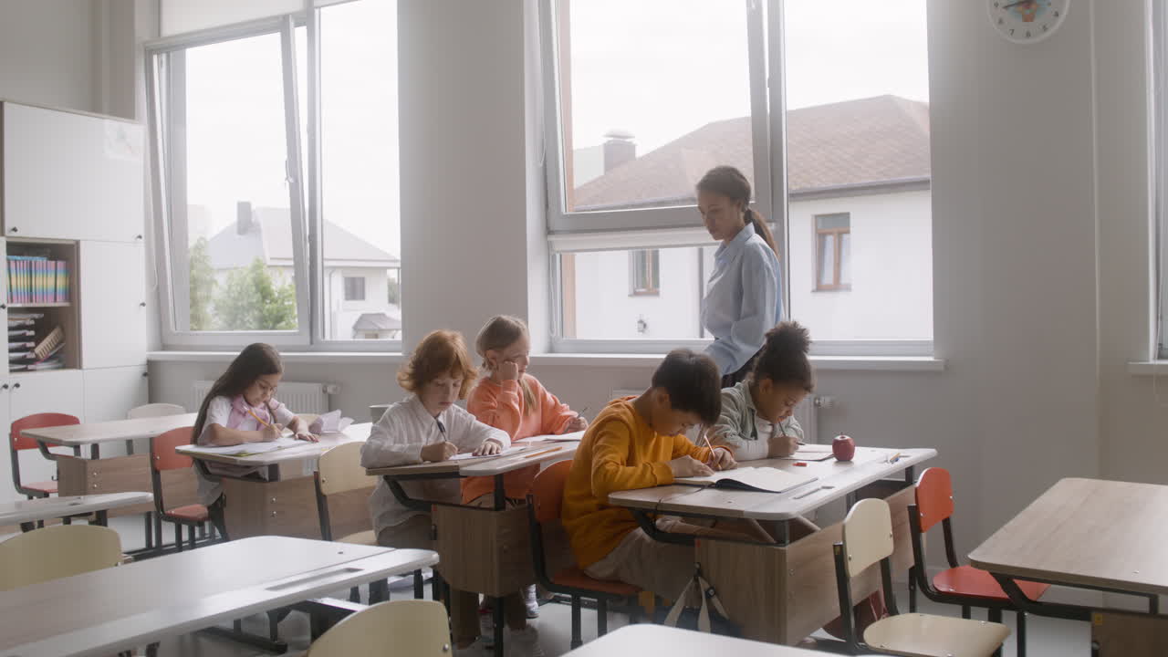 Teacher in the classroom.