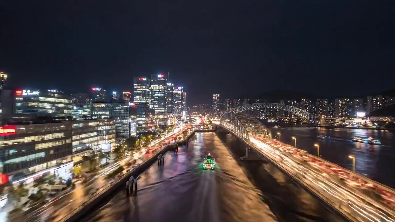 Stunning Cityscape at Dusk: View Through a Glazed Wall Showcasing Rain and Urban Lights, Capturing the Essence of Modern Architecture and City Life