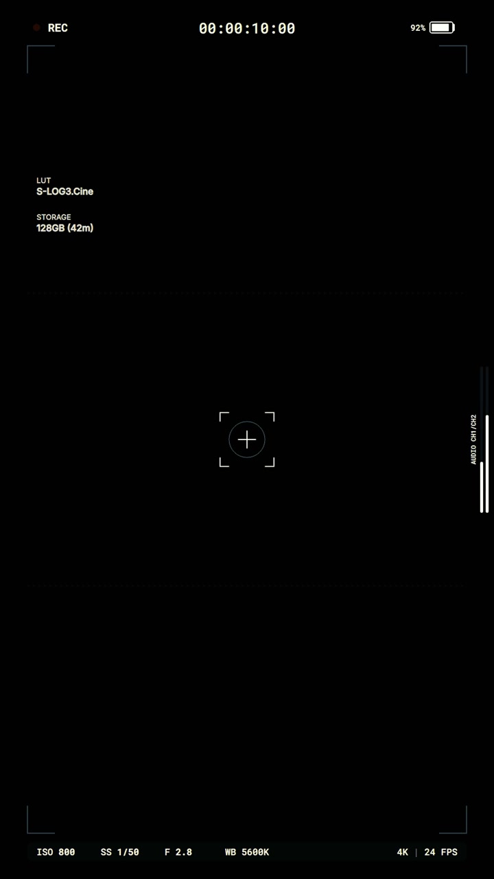 Digital Camera Viewfinder Interface Overlay