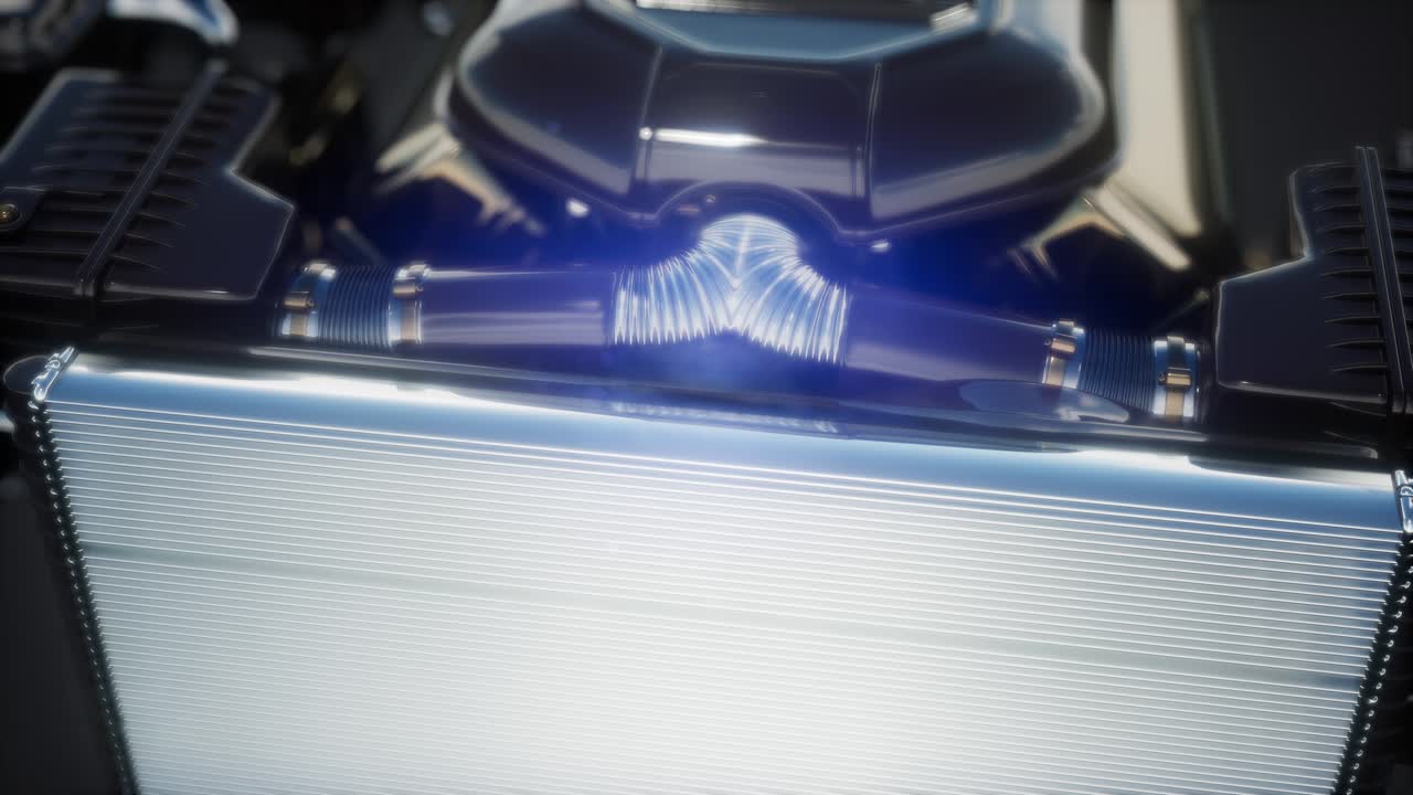 motores de automóviles detallados y otras piezas