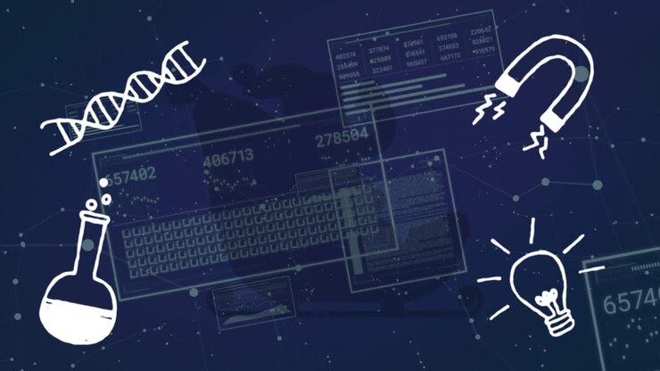 Opening starfield starting frames fading, icons moving and grid updating numbers driving analytics