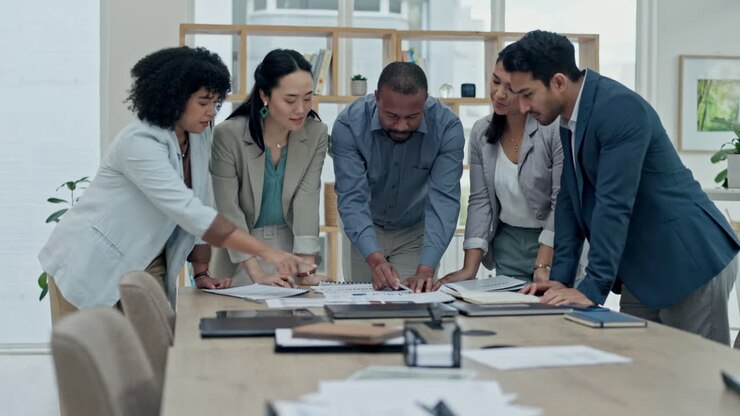 Business people, diversity