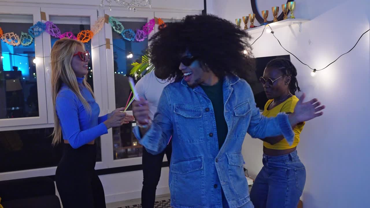 Friends Dancing at a Party