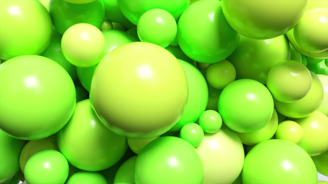 Abstract Cluster of Colorful Spheres