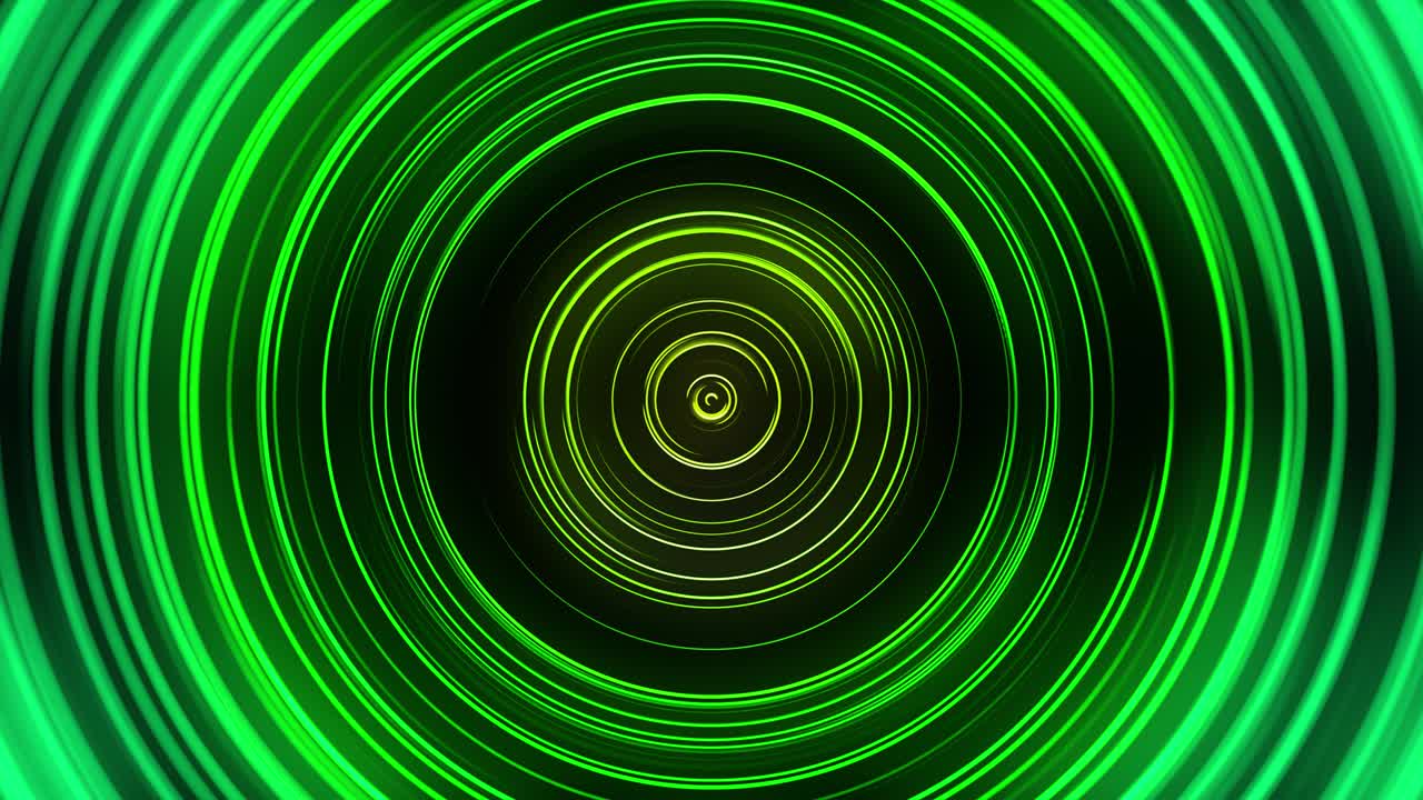 VJ Grønne Neon Cirkler