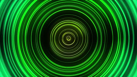 vj green neon circles