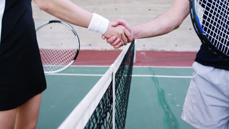 Tennis-players-shaking-hands