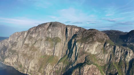 aerial view of the lysefjord