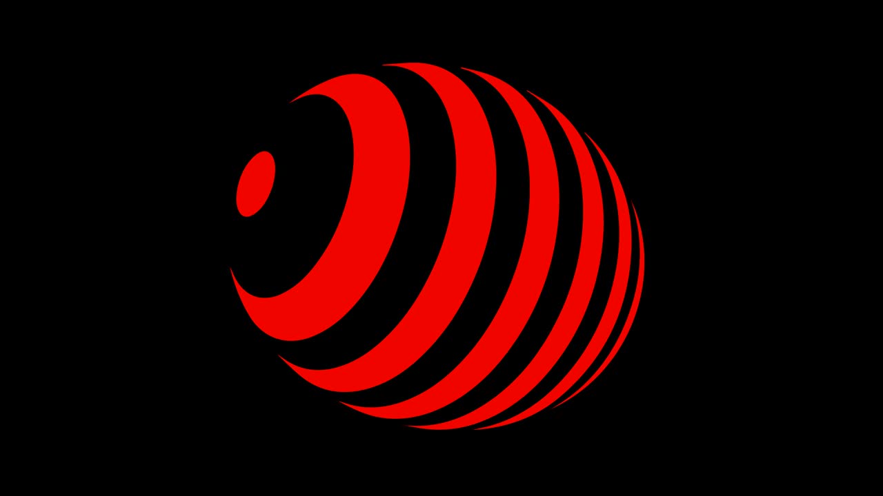 modelo de video 4k con efecto estroboscópico e hipnótico, en formato de video 16: 9.