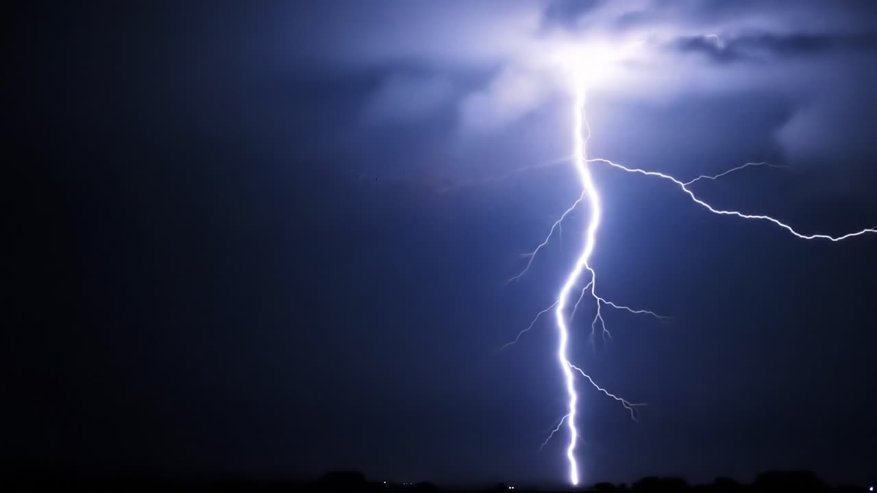Lightning Storm at Night