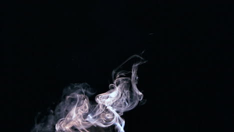 White-smoke-rising-up-on-black-background