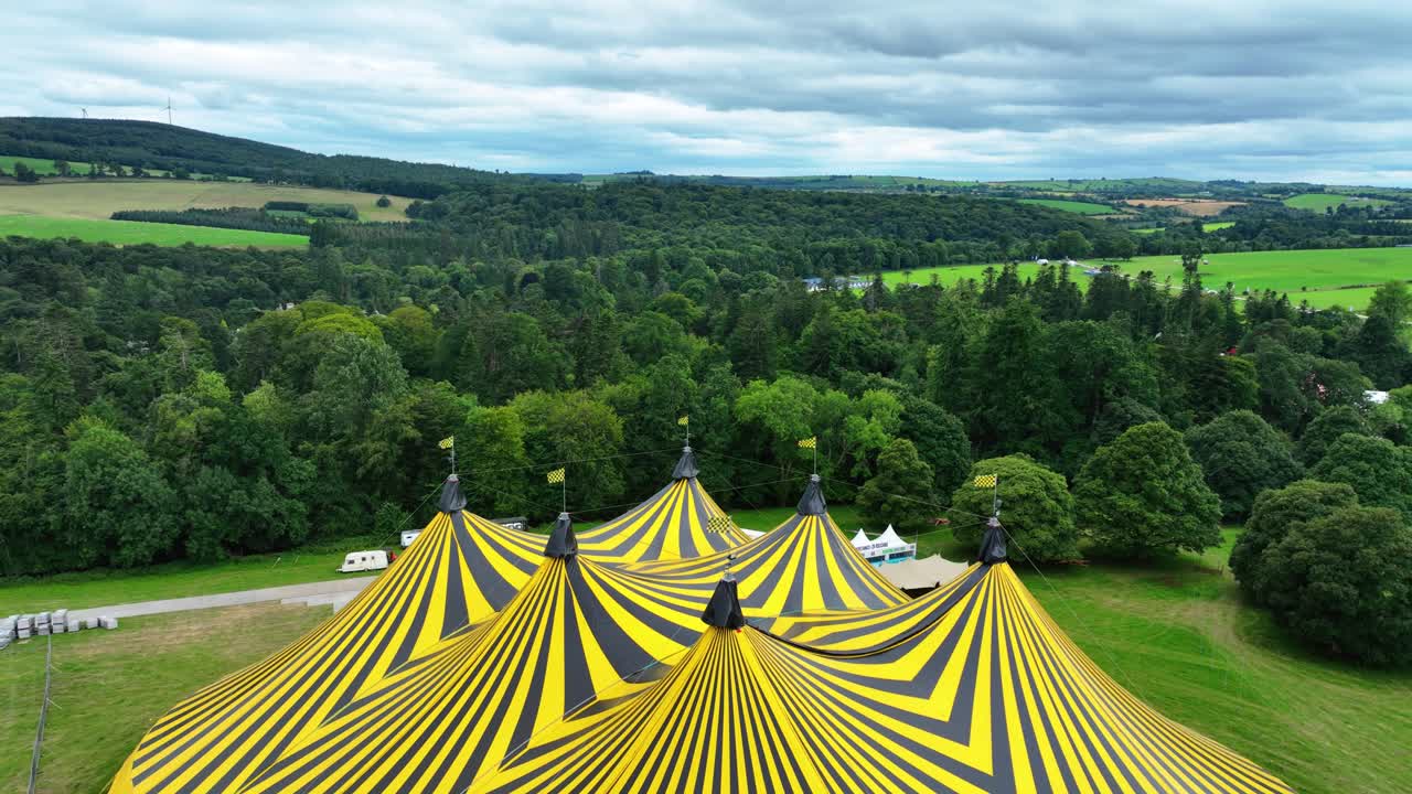 Ireland Big top at Music Festival Curraghmore House Waterford