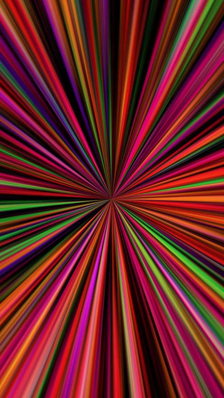 Abstract Colorful Radial Lines