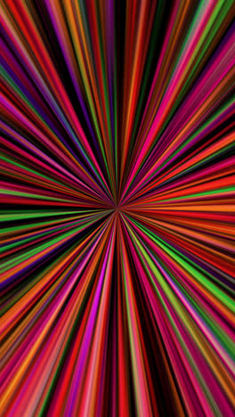 líneas radiales abstractas de colores