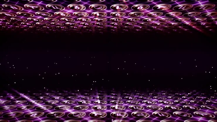 Sada kadeřnických ikon, pozadí s kadeřnickými předměty, smyčková animace CG