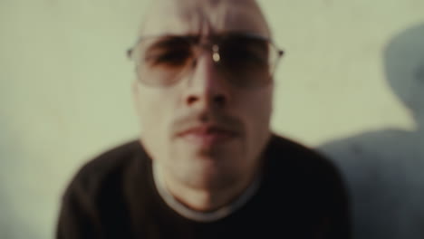 blurred portrait of a man