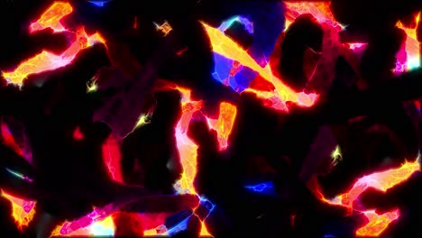 explosión de pintura de neón abstracta