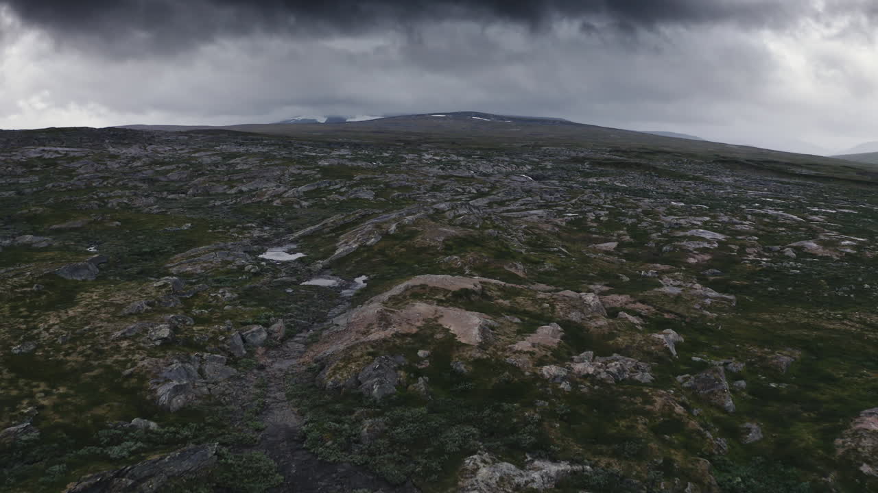 Polar Circle aerial landscape