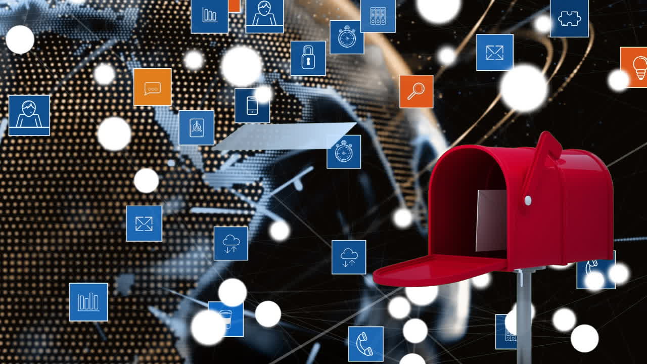 메일박스 및 디지털 앱 아이콘