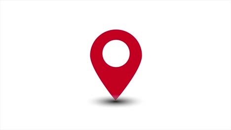 ubicación mapa geo pin animación de dibujos animados