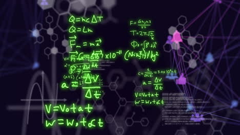Animation of scientific data processing over network of connections