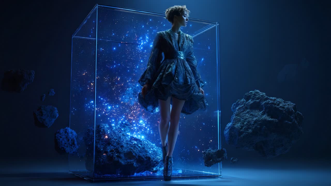 Futuristic Fashion in a Cosmic Cube