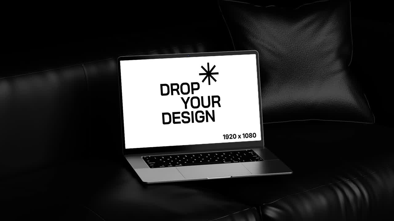 Mockup de pantalla de portátil