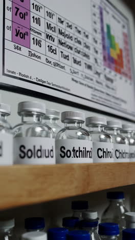 chemistry lab supplies and periodic table