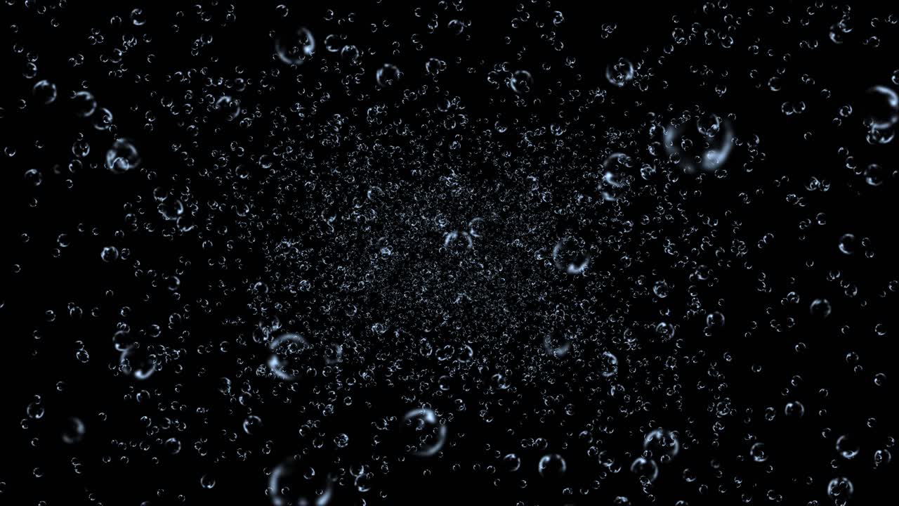 3D 모션 수중 거품 구름 4K 3D 그린 스크린 애니메이션 배경 빠르게 흐르는 거품