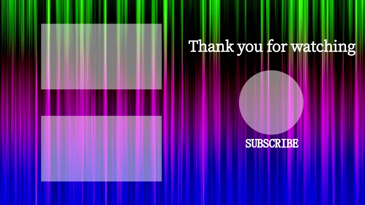 라인 그라데이션 엔드 카드 엔딩 스크린 모션 그래픽