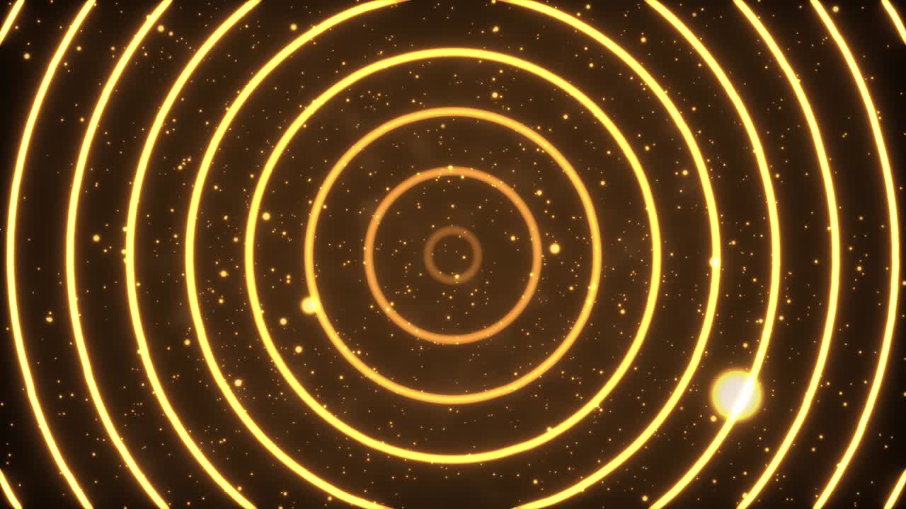 4k 원활한 루프 골든 어워드 배경 파동 애니메이션