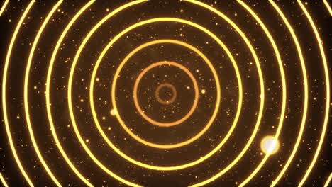 4k seamless loop golden award background waves animation come from center.