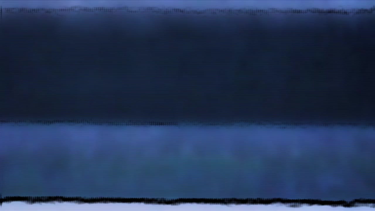Transisi Glitch Garis Vertikal Biru Abstrak