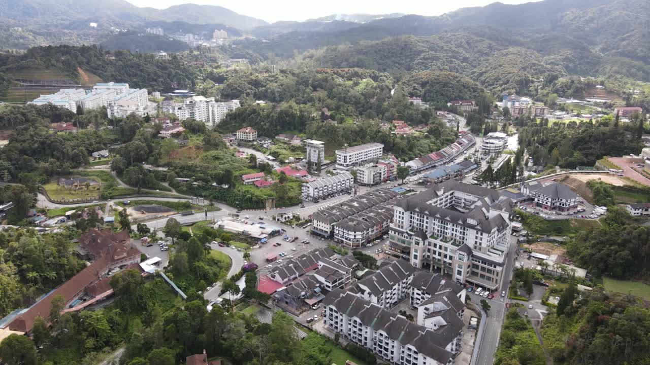 말레이시아의 카메론 하이랜드 지역 내의 브린창 지역의 일반 풍경