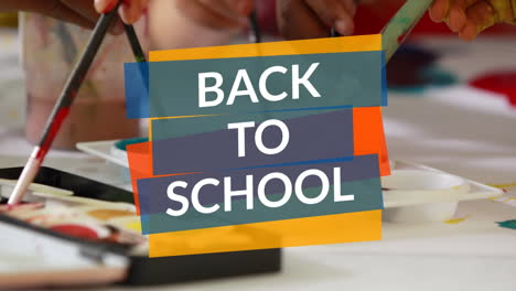 digital generated video of back to school 4k