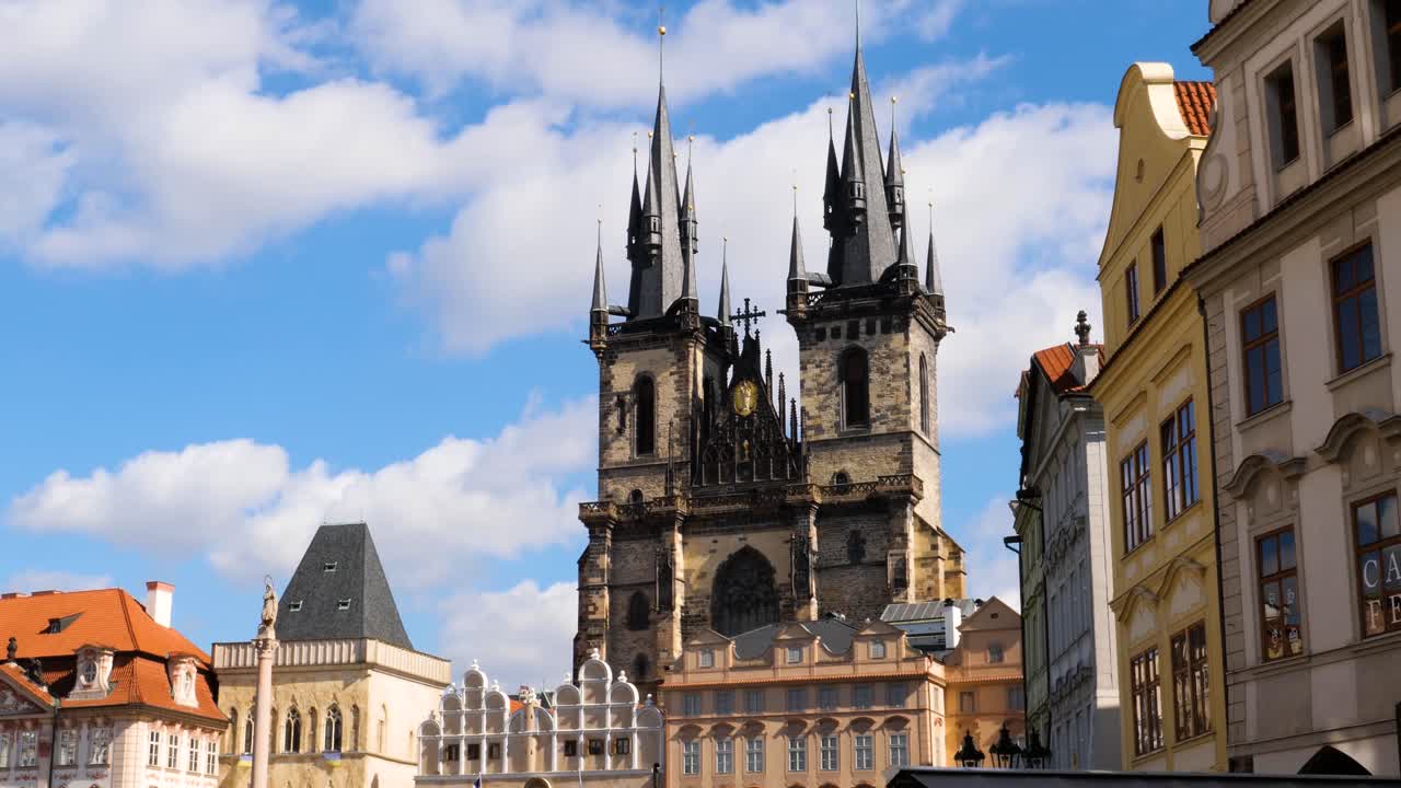 Church of Our Lady before T&yacute;n in Old Town square, Prague, Czech Republic