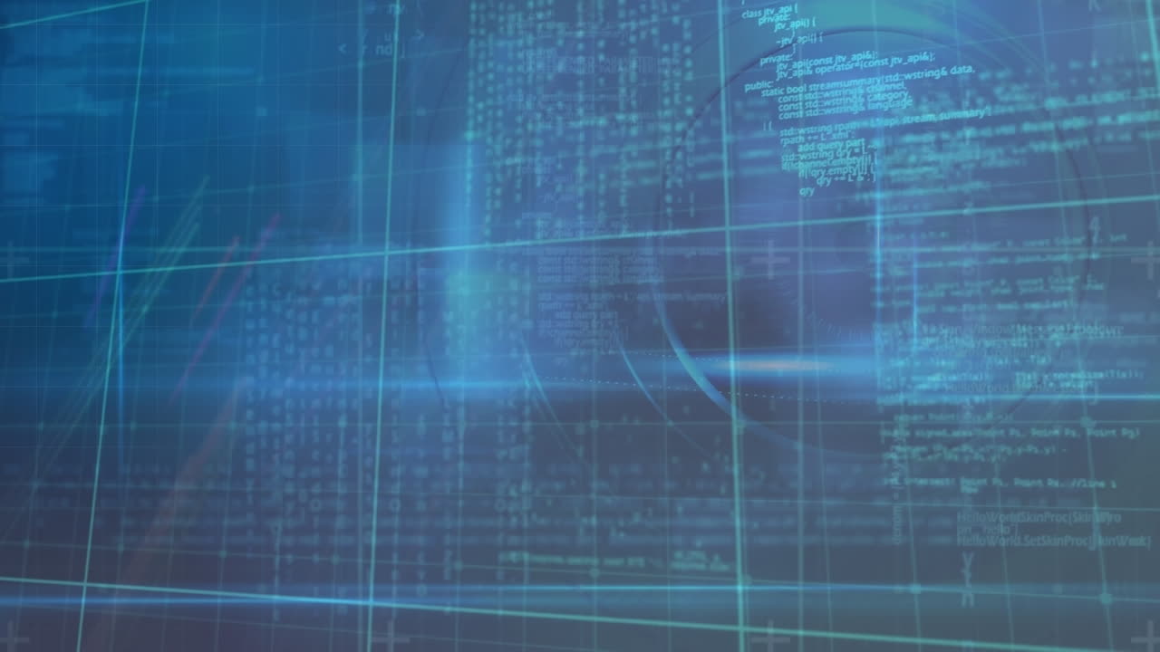 animación del procesamiento de datos sobre la red