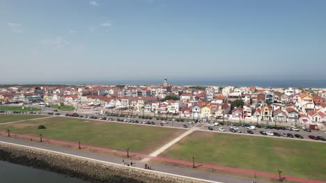 costa nova beach, aveiro, portugal