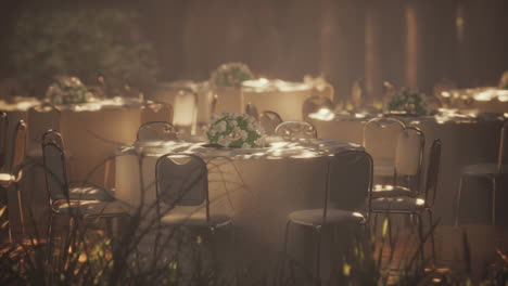 elegant outdoor wedding reception decor