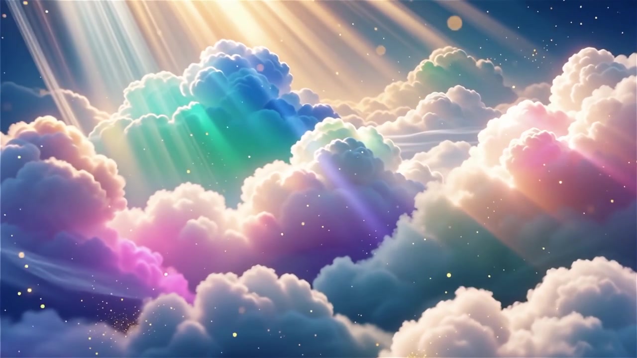Christian Heavenly Light Worship Background